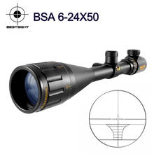 Mira óptica para rifle de alcance 6-24x50AOE, tecnología óptica BSA, iluminación táctica de rojo y verde, para uso de francotirador de caza 2024 - compra barato