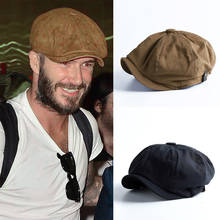 Gorra de vendedor de periódicos para hombre, gorra plana Retro, de espiga, panadero, MX8 2024 - compra barato