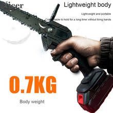 Hand-Held 6-Inch Electric Pruning Saw Rechargeable Lithium Battery Electric Saw One-Finger Chain Saw With 24V Lithium Battery 2024 - buy cheap