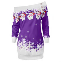 2021 Ugly Christmas Sweater Santa Claus Printed Loose Snowflake Sweater Unisex Pullover Autumn Winter Tops Xmas Clothing 2024 - buy cheap