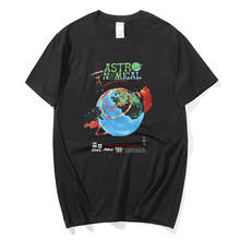 Camiseta de algodón de lujo para hombres y mujeres, camisa con estampado de Travis Scott kanye west, Hip-Hop, Harajuku, para amantes de la pareja, camiseta astronómica 2024 - compra barato