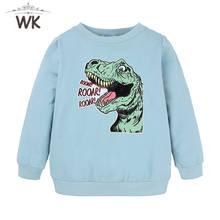 Boys T Shirt Long Sleeves Girls Toddler Children Cotton Tops Cartoon Baby Dinosaur Tee Teens Clothing Clothes Fall Tee 2024 - buy cheap