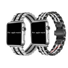 Correa de Metal para apple watch, accesorio de acero inoxidable para apple watch 6 5 4 3 2 1 42 38mm 40MM 2024 - compra barato
