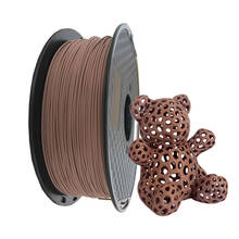 Filamento de impressora 3d pla de madeira 0.5kg, 1.75mm, 500g, cor mogno, materiais de impressão 3d, pla 2024 - compre barato