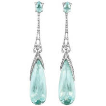 Pendientes grandes con forma de gota de agua para mujer, aretes clásicos de color plateado, joyería de boda con cristal CZ, joyería nupcial 2024 - compra barato