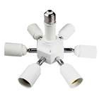Suporte de lâmpada led cotovelo para conversão, universal branco pbt e27 e40 para 7e27 6 + 1e27 longo rotação 360 graus 180 soquete de lâmpada 2026 - compre barato Suporte de lâmpada led cotovelo para conversão, universal branco pbt e27 e40 para 7e27 6 + 1e27 longo rotação 360 graus 180 soquete de lâmpada 2026 - compre barato