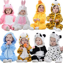 Ropa de bebé recién nacido, pelele, mono de bebé, disfraz de Animal de conejo blanco, pelele suave de invierno 2024 - compra barato