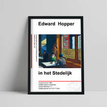 Póster de la exposición de Edward Hopper, pintura de Hopper Chop Suey, Impresión de realismo Vintage, imagen de vida tranquila de restaurante de dos mujeres 2024 - compra barato