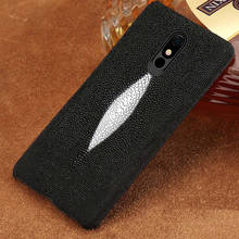 100% Genuine Stingray Leather Phone case For LG Stylo 5 Luxury Back Cover for LG Stylo 4 V40 V50 G7 G8 ThinQ G6 G5 Q6 2024 - buy cheap