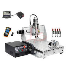 Máquina enrutadora CNC 6040 1500W, 60x40cm, 3 ejes, 4 ejes, puerto USB paralelo, perforadora cnc para trabajo de grabado de área grande 2024 - compra barato