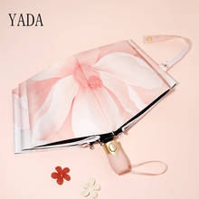 YADA-Paraguas automático de flores rosas para mujer, sombrilla plegable a prueba de viento, con encanto, para lluvia, YS200019, 2020 2024 - compra barato