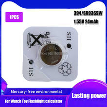 1Pcs FOR SEIZAIKEN 394 100% Original Silver Oxide Watch Battery LONG LASTING SR936SW 936 1.55V Button Coin Cell batteries 2024 - купить недорого