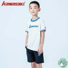 2022 New Kid Kawasaki Youth Series Sports Leisure Comfortable and Breathable Youth Short Sleeve T-shirt And Shorts ST-Q4316 2024 - buy cheap