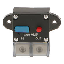 Disjuntor de fusível para amplificador de circuito, suporte de fusível, áudio para caminhão, carro 300 amp, 12v 2024 - compre barato