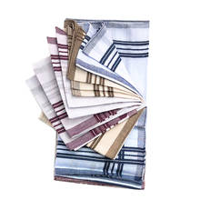 12x Pure Cotton Handkerchiefs Men Women Soft Hanky Bridal Hankies Formal 2024 - buy cheap