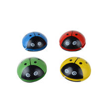 YOYO Ladybird-Bola de madera para niños, 1 unidad, azul, verde, rojo, amarillo, mariquita, juguetes creativos 2024 - compra barato