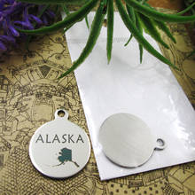 10 шт-"Аляска карта" из нержавеющей стали амулеты 5 стилей для выбора DIY амулеты для ожерелья браслеты 2024 - купить недорого