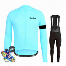 Team Raphaing Cycling Jersey Set Men Long Sleeve Jersey Suit Outdoor Riding Bike Cycling Clothing Bib Pants Maillot Ciclismo 2024 - buy cheap