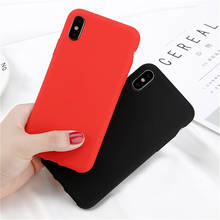 Ultra thin Soft Cases For iPhone 11 8 7 Plus 6 s 6sP Silicone TPU Case For iPhone XR 11 XS MAX  5 5s SE Cute Candy Rubber Cover 2024 - buy cheap