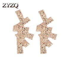 ZYZQ Fashion Irregular Earrings For Women Exquisite New Geometric Women Accessories Wholesale Lots&Bulk Earrings Hot Selling 2024 - buy cheap