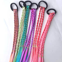 New Girls Elastic Hair Band Rubber Band Hair Accessories Wig Ponytail Headband Kids Twist Braid Rope Headdress Hair Braider 2024 - buy cheap