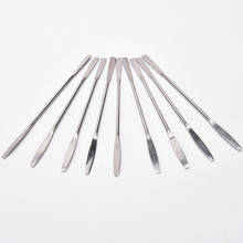 Makeup Cosmetic Nail Art Tool Stainless Steel Spoon Polish Cream Blender Mixing Palette Spatulas Spoon Stick Rod Tone 2024 - buy cheap