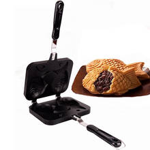 Transhome taiyaki, moldes em forma de peixe, moldes de waffle domésticos, faça você mesmo, forma de bolo de biscoito, assadeira, utensílios de cozinha 2024 - compre barato