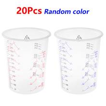 20pcs 600ml Clear Plastic Graduated Measuring Cup for Baking Beaker Liquid Measure Jug Cup Container Resin Epoxy Stain Pour Art 2024 - buy cheap