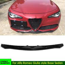 Real Carbon Fiber Front Bumper Lip Chin for Alfa Romeo Giulia Quadrifoglio Sedan 2015 - 2018 front Bumper front lip Spoiler 2024 - buy cheap