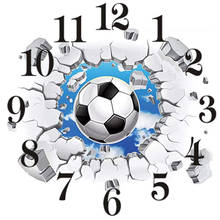 Dpsupr 5d kit de pintura de diamante, com mecanismo de relógio, ponto cruz, redondo, completo, bordado, mosaico de futebol, gj01 2024 - compre barato