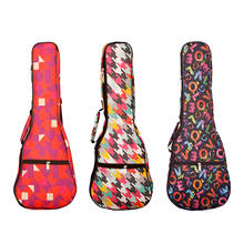 Bolsa para ukulele portátil, capa colorida e macia, mini 4 cordas, à prova d'água, mochila de mão, 21 / 23 / 26 partes 2024 - compre barato