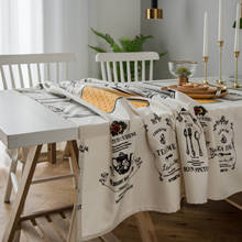 Toalha de mesa retangular de algodão, toalha de mesa para casamento, mesa de café mahjong 2024 - compre barato