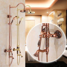 3 colors NEWEST Europe style Luxury Brass Shower Faucet Set Single jade Handle Tub Mixer Hand Shower set free shipping 2024 - buy cheap