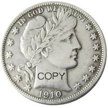US 1910PS Barber Half Dollar Silver Plated Copy Coins 2024 - compre barato