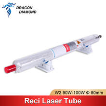 DRAGON DIAMOND-tubo láser CO2 RECI W2, 90-100W, cabeza de Metal, longitud de 1200mm, diámetro de 80mm, para corte de grabado láser CO2 2024 - compra barato