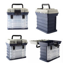Портативный 5-слойный контейнер для рыболовных снастей с пластиковой ручкой, 26*17*26 см 2024 - купить недорого