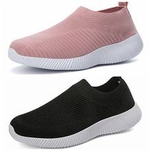 Women Vulcanized Shoes High Quality Women Sneakers Slip On Flats Shoes Women Loafers Plus Size 42 Walking Flat 2024 - buy cheap