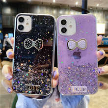 Glitter Bling Love Bow Case For oppo a9 a5 a31 2020 a91 a52 a92s a73 a15 a55 realme 5 6 x7 pro xt c12 c15 v5 7i c2 x50 c11 Cover 2024 - buy cheap