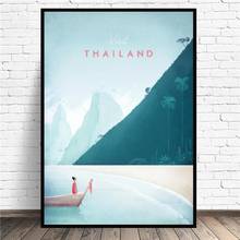 Тайланд минималистичный путешествия художественный холст плакат печать домашний декор живопись стен 2024 - купить недорого