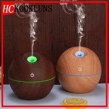 130ML USB Electric Aroma Air Diffuser Wood Ultrasonic Air Humidifier Essential Oil Aromatherapy Cool Mist Maker For Home 2024 - buy cheap