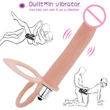 Double Penetration Vibrator Sex Toys Penis Strapon Dildo Vibrator, Strap On Penis Anal Plug for Man Adult Sex Toys for Beginner 2024 - buy cheap