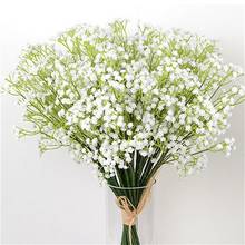 Artificial Fake Flowers White Gypsophila DIY Floral Bouquets White Babies Breath Arrangement Wedding Home Plant Decoration 2024 - buy cheap