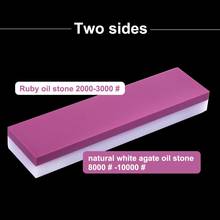 Durable 1PC Whetstone 3000# grit Ruby Sharpening Stone & 10000# grit Agate Stone Knife Sharpener Fine Stone Polishing Stone 2024 - buy cheap