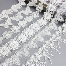 (1 yards/lot) white Handmade  lace lace jewelry patchwork material  lace ribbon DIY sewing garment accessories 2024 - купить недорого