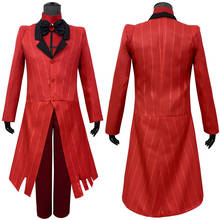 Hotel Alastor Uniform Cosplay Costume Female Christmas Anime Fair Costume Red Suit 2024 - buy cheap