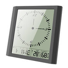 Termómetro Digital LCD para interiores, medidor de temperatura y humedad, higrómetro montado en la pared, despertador de escritorio 2024 - compra barato