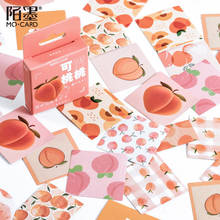 46 Sheets Cute Peach Fruit Paper Sticker DIY Decorative Sticker Planner Diary Scrapbooking Kawaii Stationery School Supplies 2024 - buy cheap