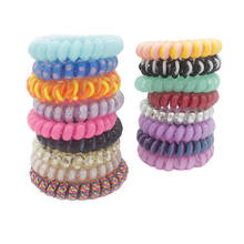 50 Pieces Mix Big Hair Band Wholesale Elastic Gum Hair Accessories Telephone Line Good Elastic Hair Rope for Women 2024 - buy cheap