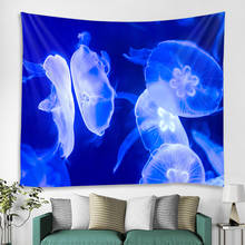 Ocean Tapestry Sea Animals Colorful Jellyfish Tapestry Tapestry Bedroom Living Room Room Decoration 2024 - buy cheap