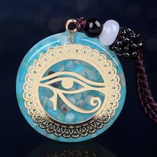 Colgante de energía de orgonita, collar de piedra orgónica, Ojo de Horus, Ojo de Diablo, amuleto, joyería magnética 2024 - compra barato